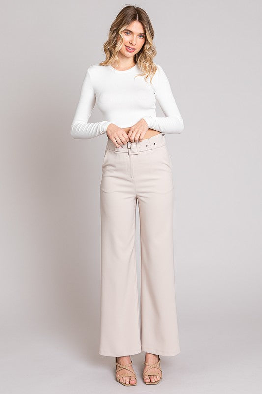 Twill Buckle Pant